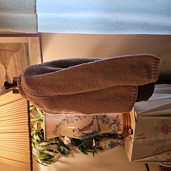 Nice Vintage Chunky Handknit Aran Fisherman Style Cream Wool Sweater M-L Unisex - Picture 5 of 5